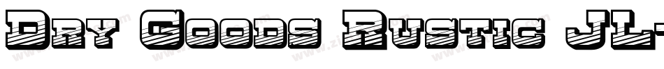 Dry Goods Rustic JL字体转换